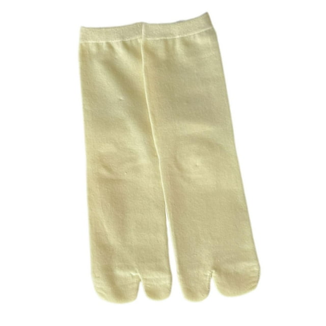 Calcetines con chancletas Calcetines con punta Calcetines de mujer Suministros Calcetines de tubo medio transpirables Calcetines suaves y elegantes Amarillo claro Salvador Calcetines con chanclas