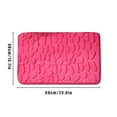 thumbnail image 4 of Alfombra para inodoro Hogar Hotel Baño Absorción de agua Alfombra antideslizante Alfombra de área de fibra química, Rosa roja, 40x60cm kenally HA001838-04, 4 of 6