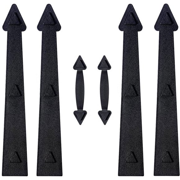 Garage Door Decorative Kit Faux Hinges Handles No Drilling Faux Magnetic Windows Door Decoration for Metal Garage Door