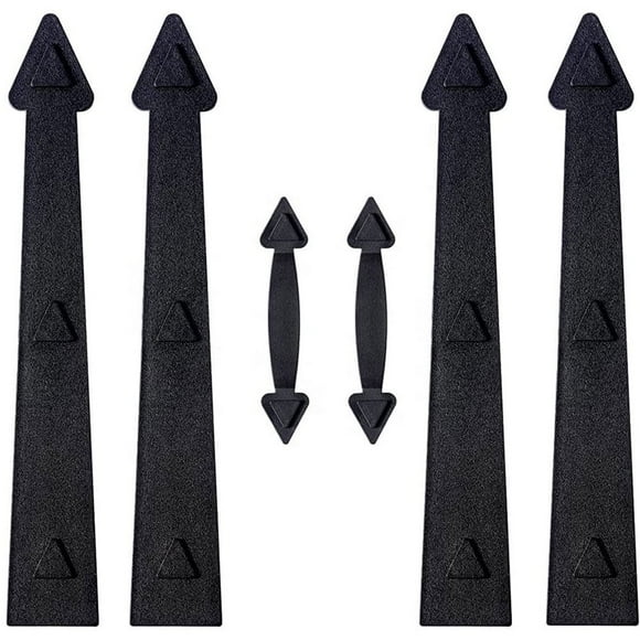 Garage Door Decorative Kit Faux Hinges Handles No Drilling Faux Magnetic Windows Door Decoration for Metal Garage Door