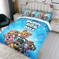 thumbnail image 3 of Puppy Dog Pals Themed Bed Sheet Set Three Piece Set 68x86 In ches Comfortable And Skin Friendly Unique Design Creating A Star Studded Night Home Decor Gifts For Family Friends fans, 3 of 6
