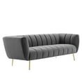 thumbnail image 5 of Modway Favour Channel Tufted Performance Velvet Sofa, Multiple Colors, 5 of 8