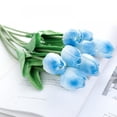 thumbnail image 1 of 5pcs Real Touch Artificial Flowers Fake Tulips,Fake Tulips Flowers Bouquet Soft Faux Tulips Bouquets Arrangements for Party Wedding Home Room Decoration, 1 of 3