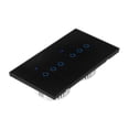 thumbnail image 2 of LEFU Interrupteur Tactile WiFi Intelligent pour Domotique, Compatible avec Application Tuya, Contrôle Vocal Alexa, Télécommande, 6 Options Gang, Panneau en Verre Trempé, 220V 10A, 2 of 10