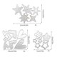 thumbnail image 3 of Lace Flower Border Die-Cuts Stars Frame Metal Cutting Dies for DIY Card Album-Making Embossing Scrapbooking Paper-Decor, 3 of 4
