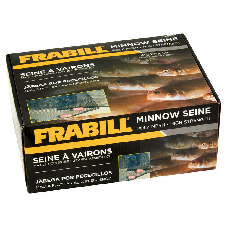 Frabill Poly-Mesh High Strength Minnow Seine Fishing Net 