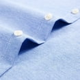 thumbnail image 3 of Mens Long Sleeve Oxford Plaid Striped Casual Shirt Front Patch Chest Pocket Tops, 3 of 9