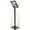 Black, variant on Free-Standing Black Finish Sign Frame, 11-3/4 x 47 x 9-3/4, Snap-Open Frame, Angled With Clear Plastic Lens (UCMB581BLK)