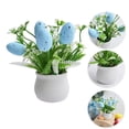 thumbnail image 4 of Mlkoz Easter Spotted Egg Simulation s Easter Egg Mini Potted s, Home Decor, 4 of 7
