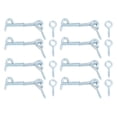 thumbnail image 1 of 8Pcs 2" Cabin Hook Eye Latch, Zinc-Plated Carbon Steel Spring Hook and Eye Safety Latch Wire Gate Hook and Eye Latch for Wood Window Door Hook, Blue White, 1 of 6
