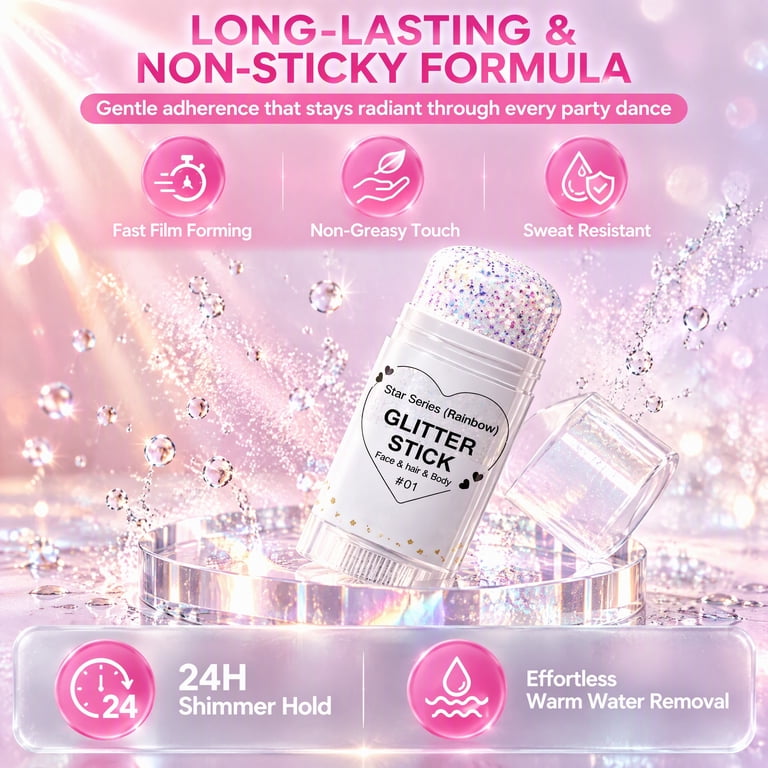 Shimmering Solid Stick—delivers a dazzling glow and can be used on the ...