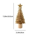 thumbnail image 3 of Blueek small Tabletop Christmas Trees, Mini Table Pine Trees with Wooden Base, Artificial Desktop Christmas Trees for Holiday Home Party desk Decorations, 3 of 6