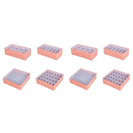 

Underwear Bra Storage Box Underwear Sorting Box Panty Socks Compartment Storage Box Drawer Organizer Home Storage Pink