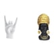 thumbnail image 1 of Escultura Creativa De Gesto Con La Mano, Estatua De Mujer Africana, Adorno De Mesa, Figura única De Resina Para Decoración Del Hogar, Dormitorio, Restaurante, Entrada O Estante., 1 of 8