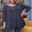 GrayishPurple-8028, variant on LARACE Women's Plus Size Casual Long Loose Fit 3/4 Sleeve Swing Tunic Shirt Top A-Navy12 3X