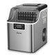 thumbnail image 2 of Costway Máquina Eléctrica de Hacer Hielo 18 Kg/24 H de Encimera Dispensador de Hielo para Casa Oficina Autolimpieza Cuchara Plata, 2 of 9