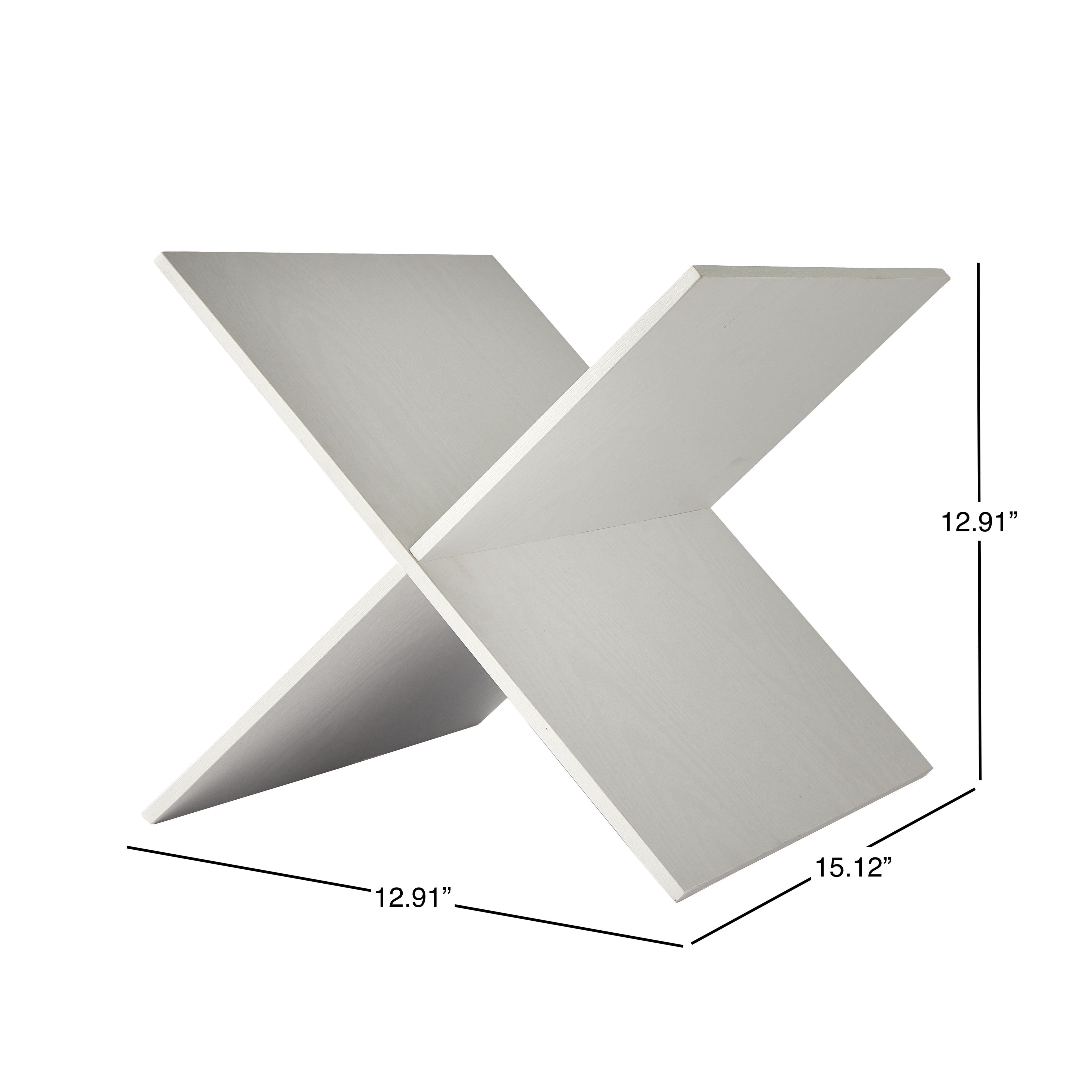 (2 pack) Better Homes & Gardens X Shelf Insert for Cube Organizers, White Texture