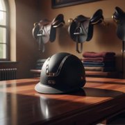 Optima Horse Riding Helmet Equestrian Helmet Versatile Adjustable Equestrian Supplies Breathable Shockproof Professional Riding Gear Matte Black