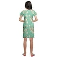 thumbnail image 5 of Moomaya Womens Round Neck Nursing Sleepwear Printed Short Sleeve Nightdress, 5 of 6
