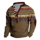thumbnail image 4 of Mens Casual Manga Corta Botón Abajo Camisas Moda Impresa V-Cuello Botones Casual Tops para el Hogar Y el Uso Diario, 4 of 5