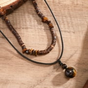 Necklace for Men Puka Shell Necklace Men Summer Surfer Necklaces Beaded Choker Beach Essentials Holiday Jewelry for Vacation Summer Outfits for Man Son Husband