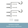 thumbnail image 6 of Chelsea 28-48 in. Decorative Curtain Rod & Holdback Set, 5/8 in. Diameter, 6 of 6