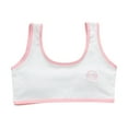 thumbnail image 2 of BLTIBY Cotton Training Girls Bra for Teens Racerback Seamless Design Wireless Kitten Printed Bras with Chest Sports Bra Breathable Comfortable Orange 7-9 Years, 2 of 3