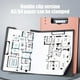 thumbnail image 5 of Portapapeles de doble archivo Verde, rosa, blanco | Plástico ABS | Organizador de alta capacidad para 300+ hojas | Carpeta plegable de documentos de enfermería | Portapapeles portátil resistente e, 5 of 9
