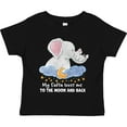 thumbnail image 3 of Inktastic My Safta Loves Me to the Moon and Back Elephant Family Boys or Girls Toddler T-Shirt, 3 of 5