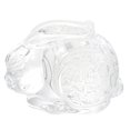 thumbnail image 1 of Transparent Rabbit Statue Glass Rabbit Decor Desktop Bunny Statue Desktop Supply, 1 of 6