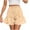 Beige, variant on ABATAB Shorts for Women Trendy Button down Elastic Waisted Hot Shorts Ruffle Solid Color Beach Vacation Fashion Shorts
