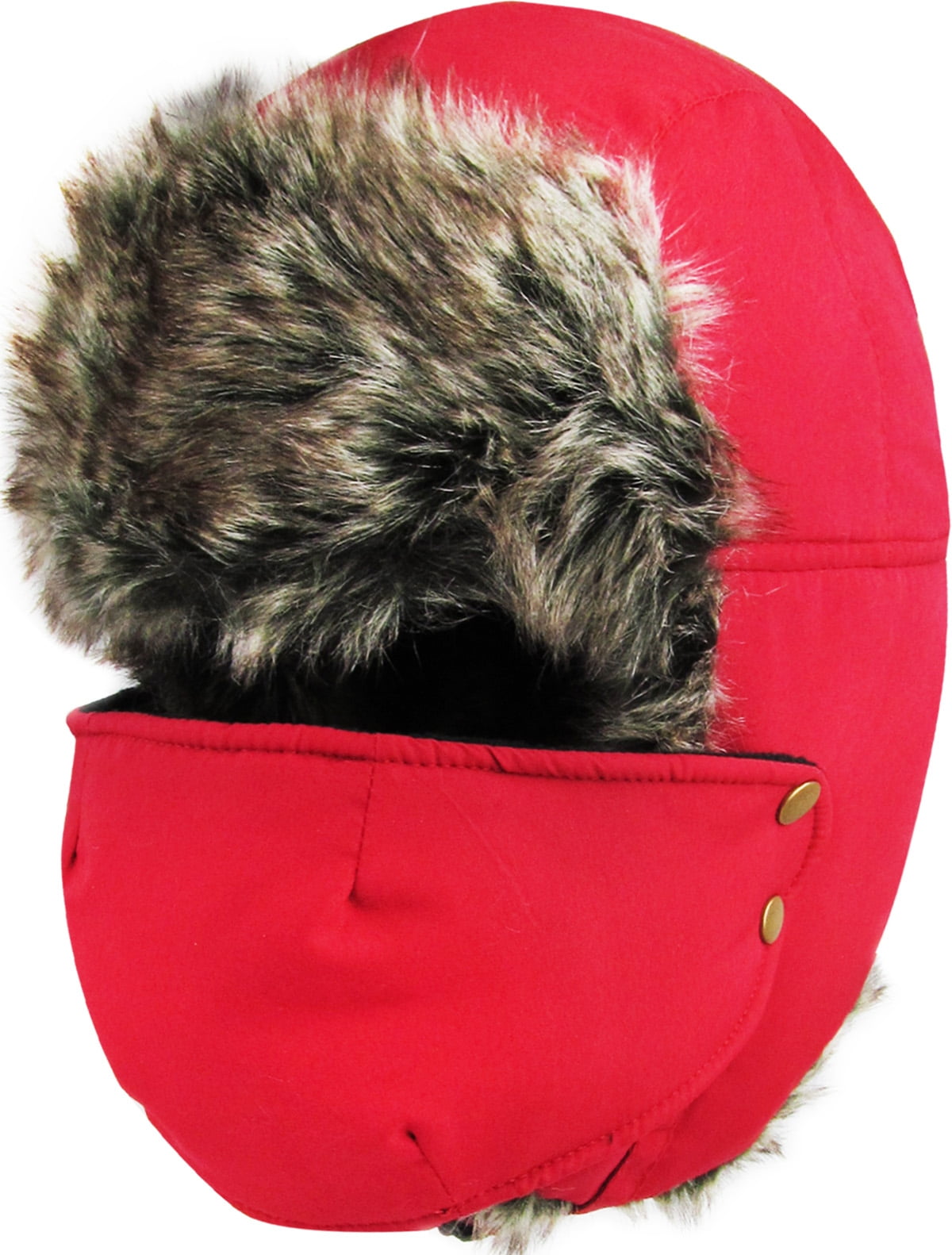 Kbethos Solid Face Mask Aviator Trapper Hat Winter Cap Ski Warm Fur Cap