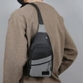 thumbnail image 4 of Chest Bag Crossbody 30cm, Adjustable Strap Multi Pocket for Sports Travel, Layered Compartment Reflective Night Safe, Lightweight Durable Fabric and Outdoor Daily Commute, 4 of 9