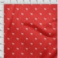 thumbnail image 4 of oneOone Cotton Silk Red Fabric Christmas Fabric For Sewing Printed Craft Fabric By The Yard 42 Inch Wide, 4 of 6
