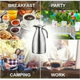 thumbnail image 3 of Jowenia 68 Oz Thermal Coffee Carafe, Stainless Steel Thermal Pot Long Lasting Insulation Double Walled Vacuum Thermos Insulated for Keeping Hot, Heat & Cold Retention, Tea Beverage Dispenser (Silver), 3 of 10