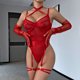 thumbnail image 4 of Gibobby Lenceria mujer sexy Ropa Interior Mujer Lenceria Sexy de Encaje Sexy Pijama para Mujer Ropa Interior(Rojo, XG), 4 of 5