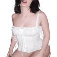thumbnail image 3 of Women Y2k Fairycore Suspender Ruffled Hem Vest Tops E-Girl 2000s Tie-up Sling Ruched Square Neck Crop Camis Tops, 3 of 7