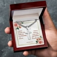 thumbnail image 4 of Cross necklaces with a Bible Verse Card - Jeremiah 313 - Cuban Link Chain with Artisan Cross, 4 of 5