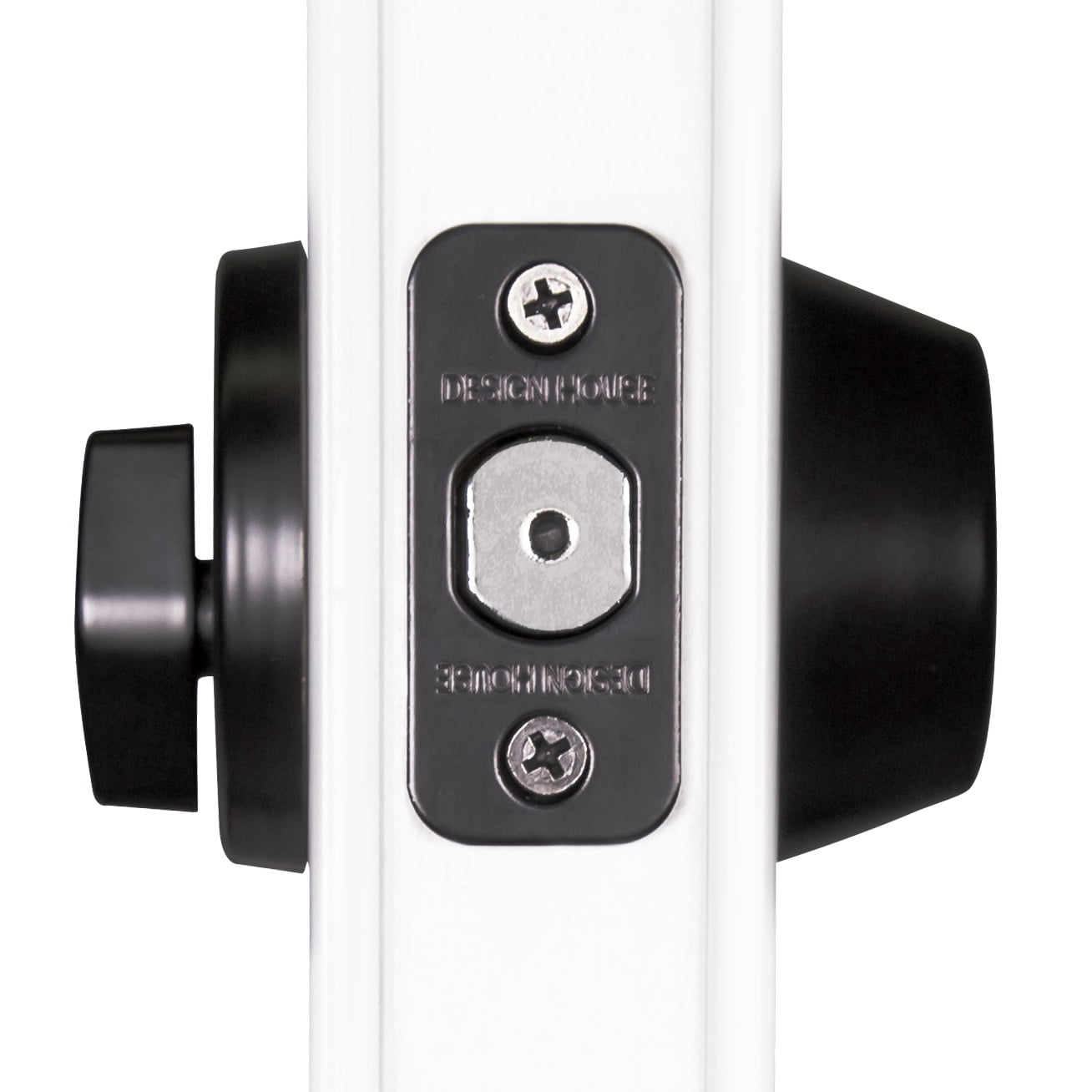 Design House Pro Deadbolt 2-Way Single Cylinder Deadbolt with Latch, Matte Black