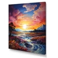 thumbnail image 2 of Designart "Sunset Field Wonders I" Sky Wall Art Prints, 2 of 7