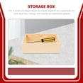 thumbnail image 3 of UPOUART 1Pack Khaki Wooden Crate Box for Home Organization Rectangular Minimalist Design, 3 of 7