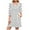 White, variant on yillto Women 3/4 Sleeve Dress V Neck Casual Fall Trendy Shirts Dresses Loose Midi Dress with Pockets