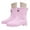 Pink, variant on Women Rain Boots Insulated Lightweight Rubber Fashion Garden Shoes for Women Wide Calf
