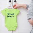 thumbnail image 5 of Mermaid Baby Ocean Sea Princess Bodysuit Jumper Girls Infant Baby Brisco Brands 24M, 5 of 6