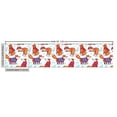 thumbnail image 3 of Ambesonne Fox Fabric by the Yard Upholstery, Animals in Winter Sweaters, 1 Yard, Multicolor, 3 of 5