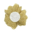 thumbnail image 2 of Wrapables® Shabby Chic Burlap Rose Flower 3 Inch Diameter (Set of 12), Natural, 2 of 4