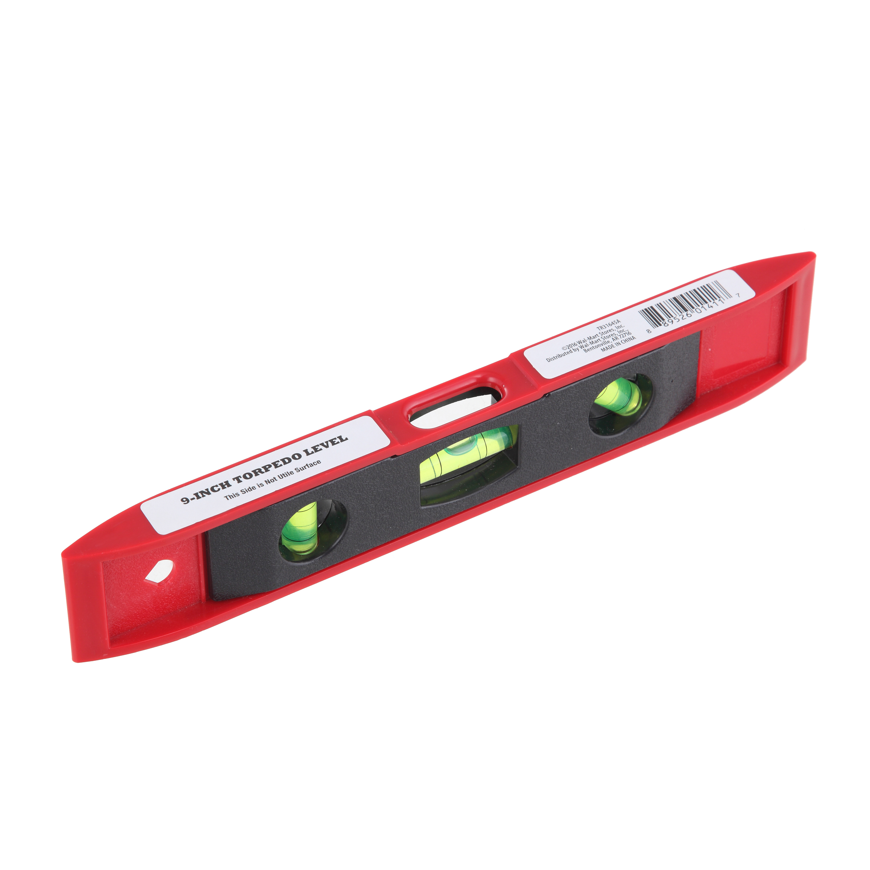 Hyper Tough TR31645A, 9 Inch Torpedo Level / Red and Black