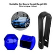 thumbnail image 1 of 20PCS/Set Car Wheel Nut Cap Exterior Decoration Replacement Auto Hub Screw Cover 17-21mm Anti-rust Automobile Nuts Rims Plating Blue 21mm, 1 of 6