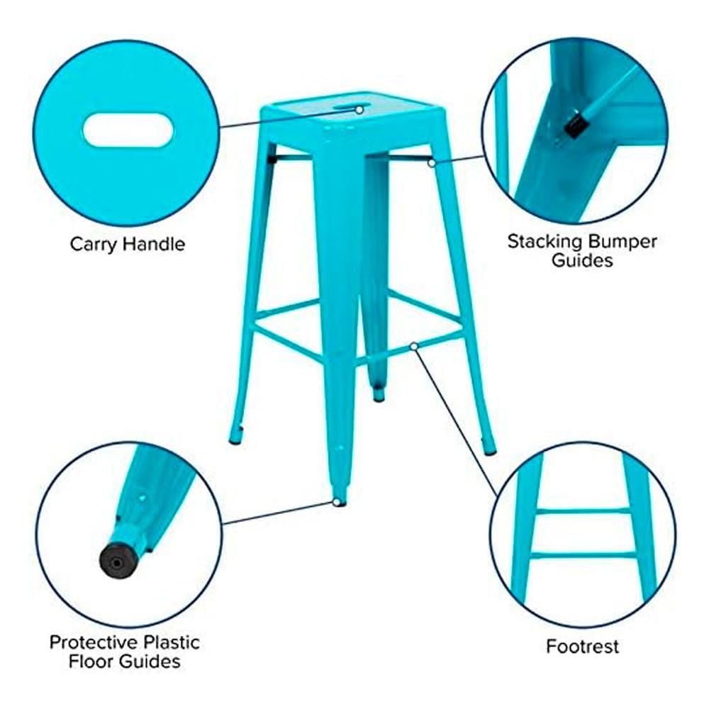 Heavenly Collection Metal Counter Stool