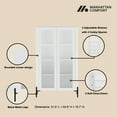 thumbnail image 4 of Abbey Modern 2-Piece Buffet and Bookcase in White, 4 of 15